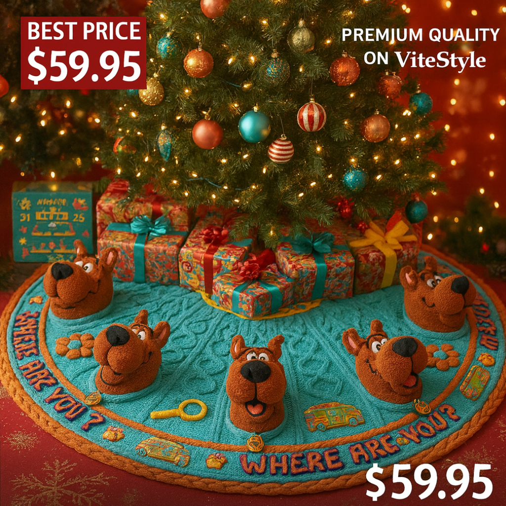 NEW Scooby-Doo Christmas Tree Skirt