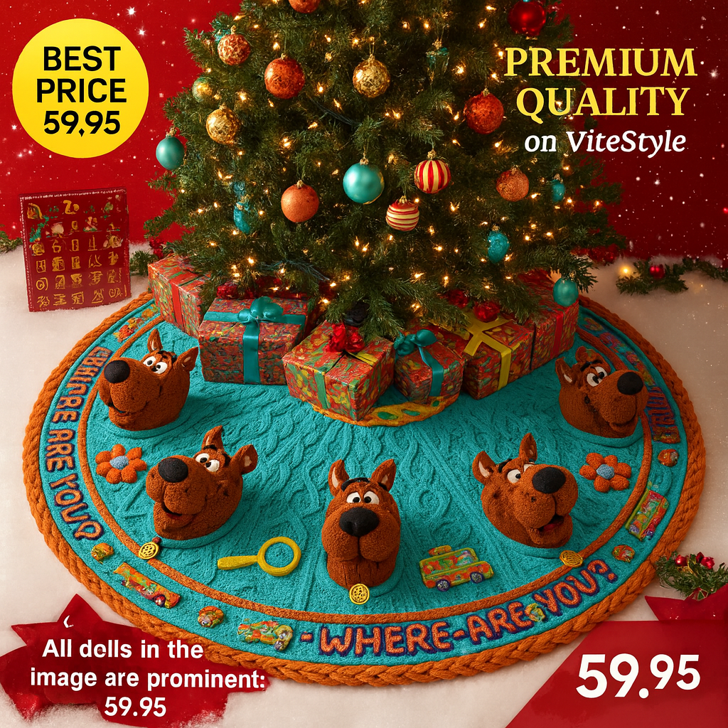 NEW Scooby-Doo Christmas Tree Skirt