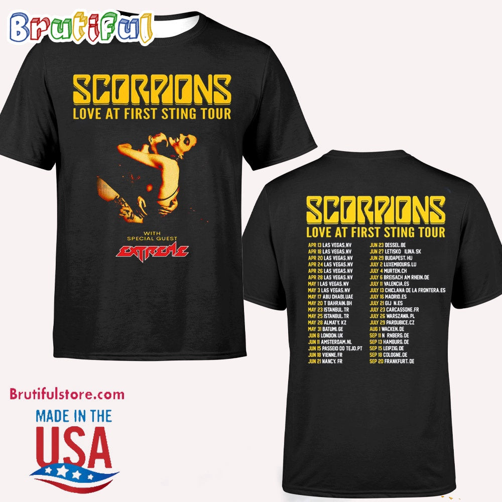 Scorpions Love At First Sting Tour 2024 T Shirt, Scorpions 2024 Concert Shirt, Scorpions Rock Band Fan TShirt