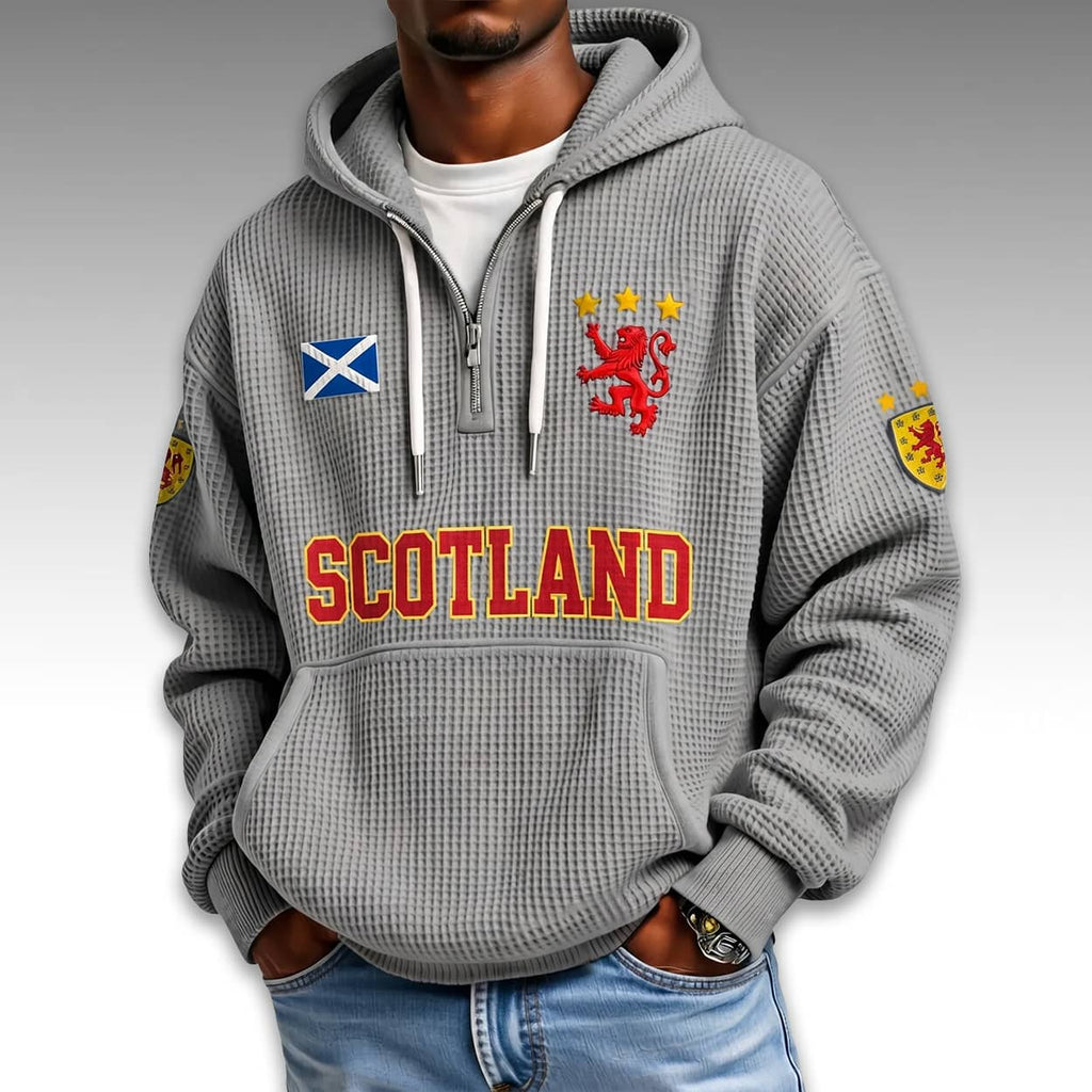 Scotland World Cup 2026 Waffle Quarter Zip Hoodie