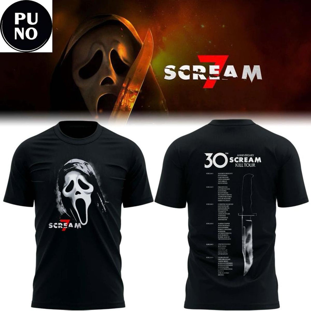 Scream 7 30th Anniversary Kill Tour Hoodie T-Shirt