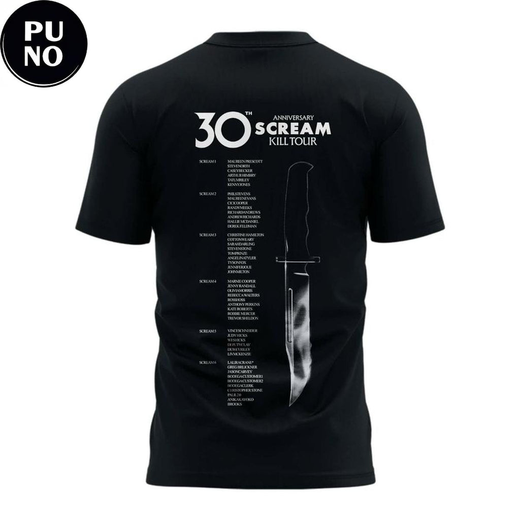 Scream 7 30th Anniversary Kill Tour Hoodie T-Shirt