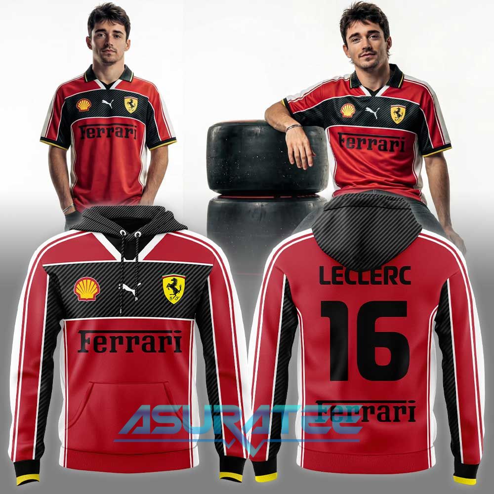 Scuderia Ferrari HP Charles Leclerc Football Concept 2026 Hoodie Set