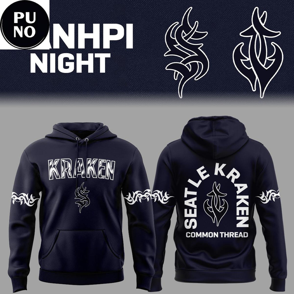 Seattle Kraken AANHPI Night 2026 Common Thread Hoodie T-Shirt