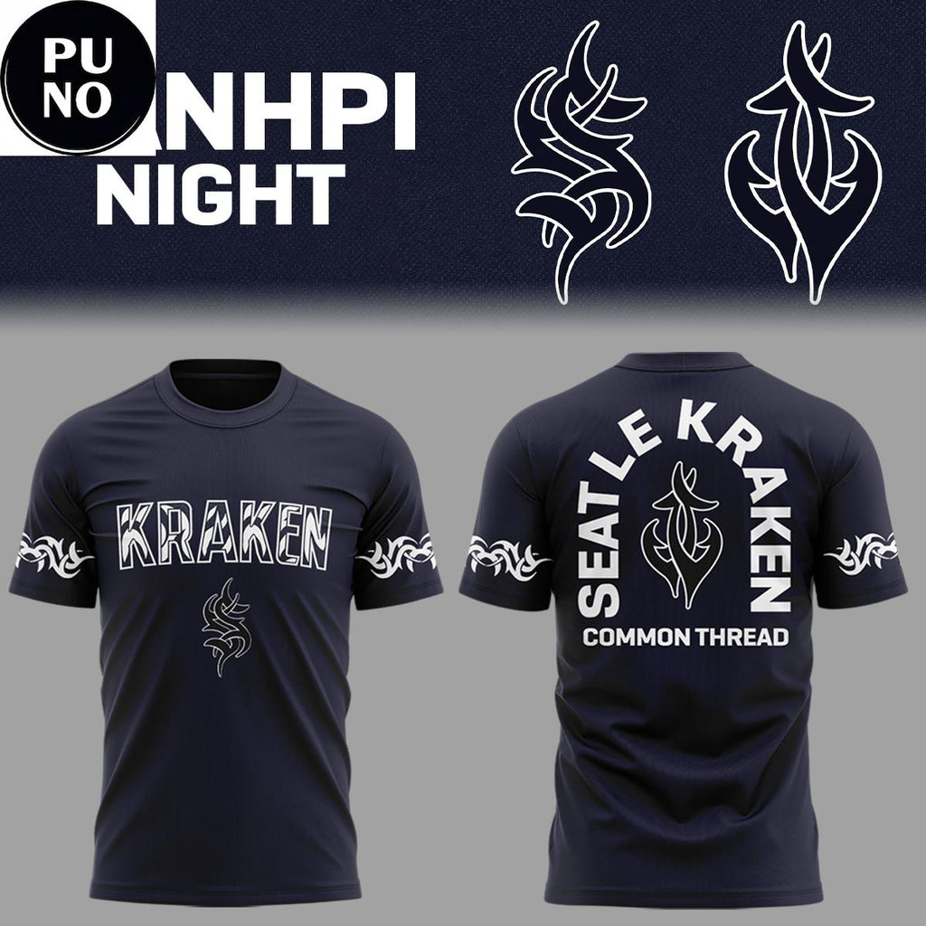 Seattle Kraken AANHPI Night 2026 Common Thread Hoodie T-Shirt