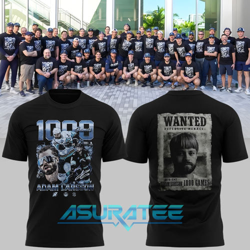 Seattle Kraken Adam Larsson 1000th Career Game For Fans Shirt