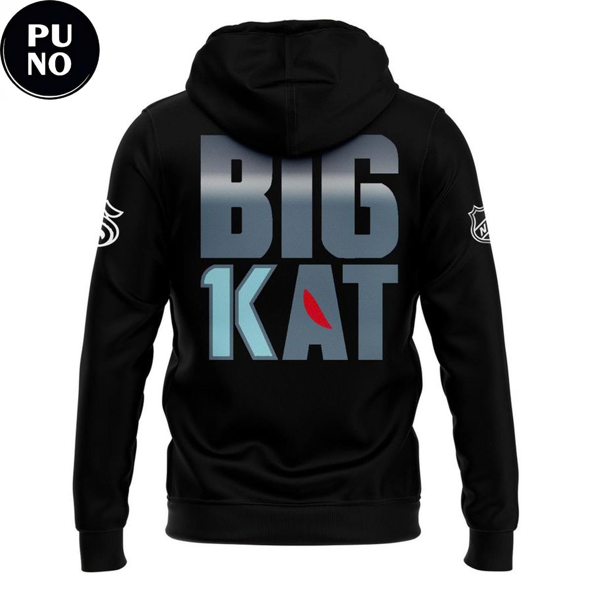 Seattle Kraken Adam Larsson Big 1Kat 1000 Games 2026 Hoodie T-Shirt