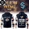 Seattle Kraken x Fourth Wings Night 2026 Basgiath Hoodie T-Shirt