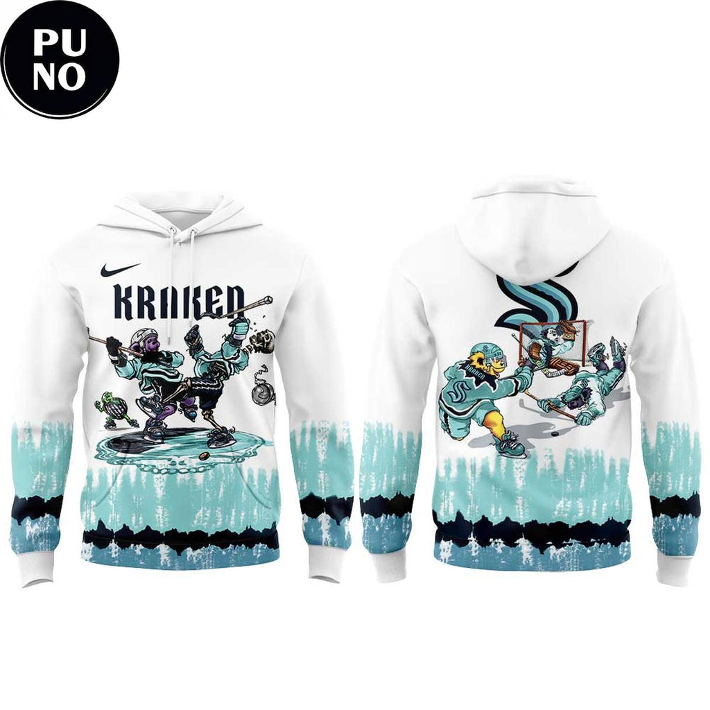 Seattle Kraken x Grateful Dead 2026 Tie Dye Hoodie T-Shirt