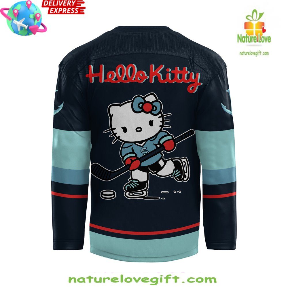 Seattle Kraken Hello Kitty Hockey Jersey Special Edition