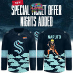 Seattle Kraken x Naruto Night 2026 Special New Hockey Jersey