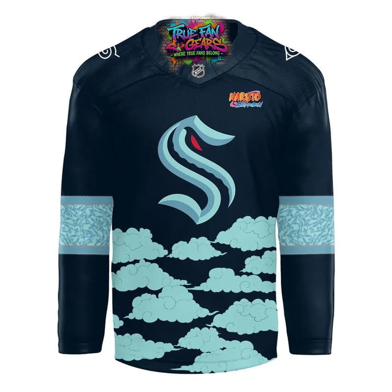 Seattle Kraken x Naruto Night 2026 Special New Hockey Jersey