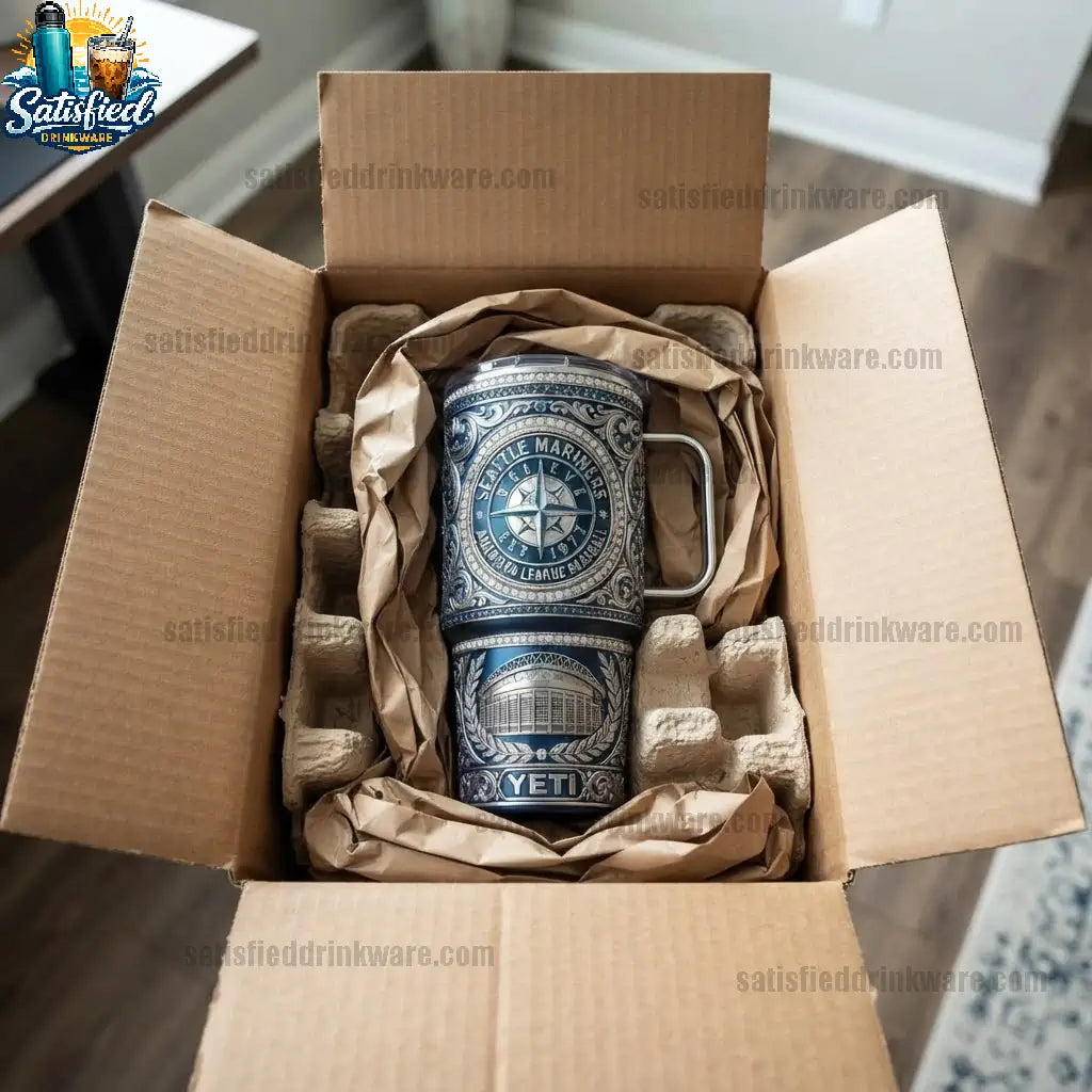 Seattle Mariners 40oz Baseball Gift Stainless Steel Tumbler 2026