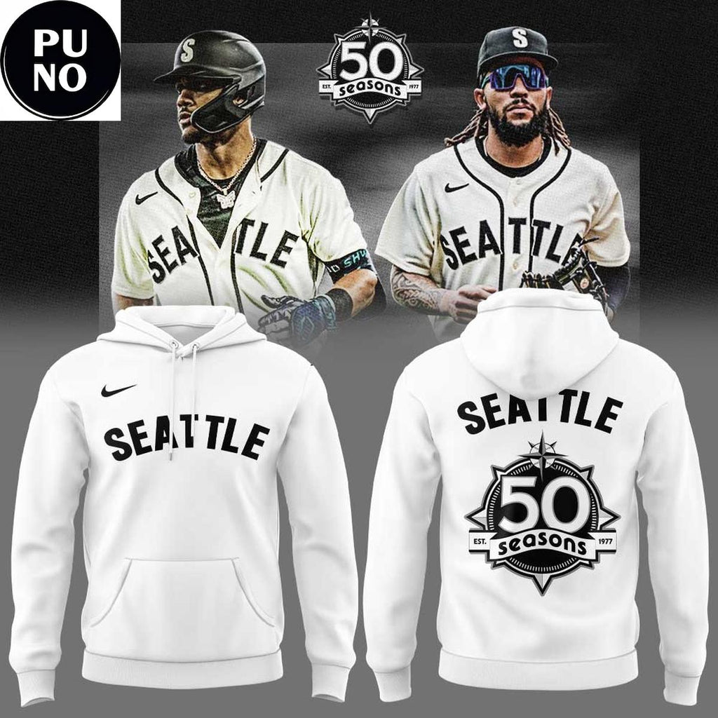 Seattle Mariners Seattle Steelheads Celebrated 50 seasons Negro Leagues Baseball Hoodie