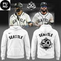 Seattle Mariners Seattle Steelheads Celebrated 50 seasons Negro Leagues Baseball Hoodie