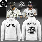 Seattle Mariners Seattle Steelheads Celebrated 50 seasons Negro Leagues Baseball Hoodie