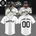 Seattle Mariners Seattle Steelheads Celebrated 50 seasons Personalized Baseball Jersey