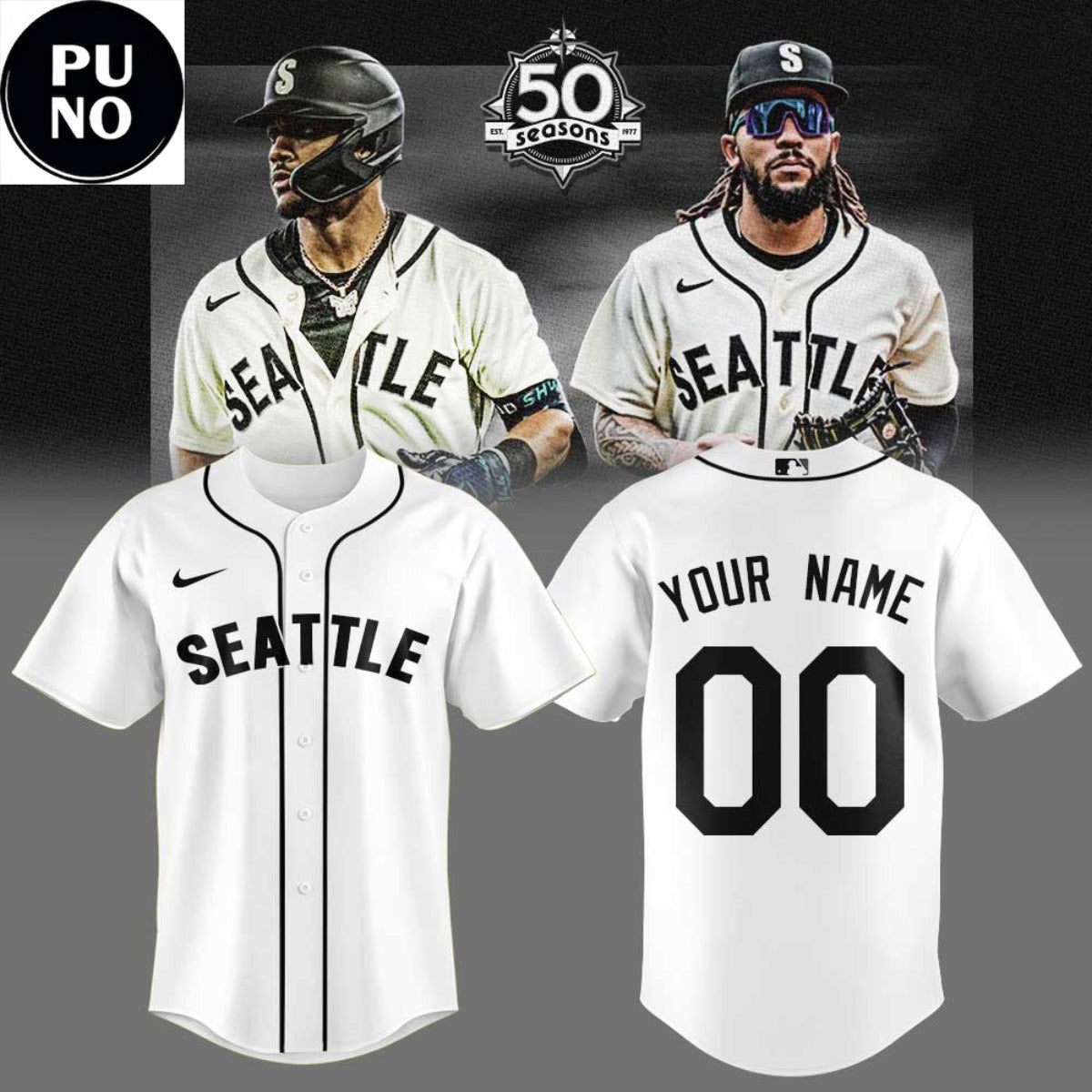 Seattle Mariners Seattle Steelheads Celebrated 50 seasons Personalized Baseball Jersey