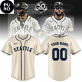 Seattle Mariners Steelheads 2026 Sunday Heritage Cream Personalized Jersey