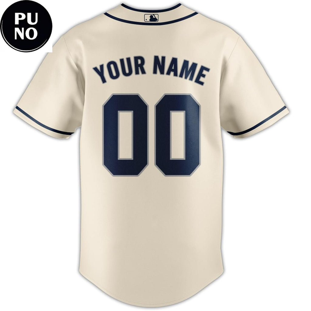 Seattle Mariners Steelheads 2026 Sunday Heritage Cream Personalized Jersey