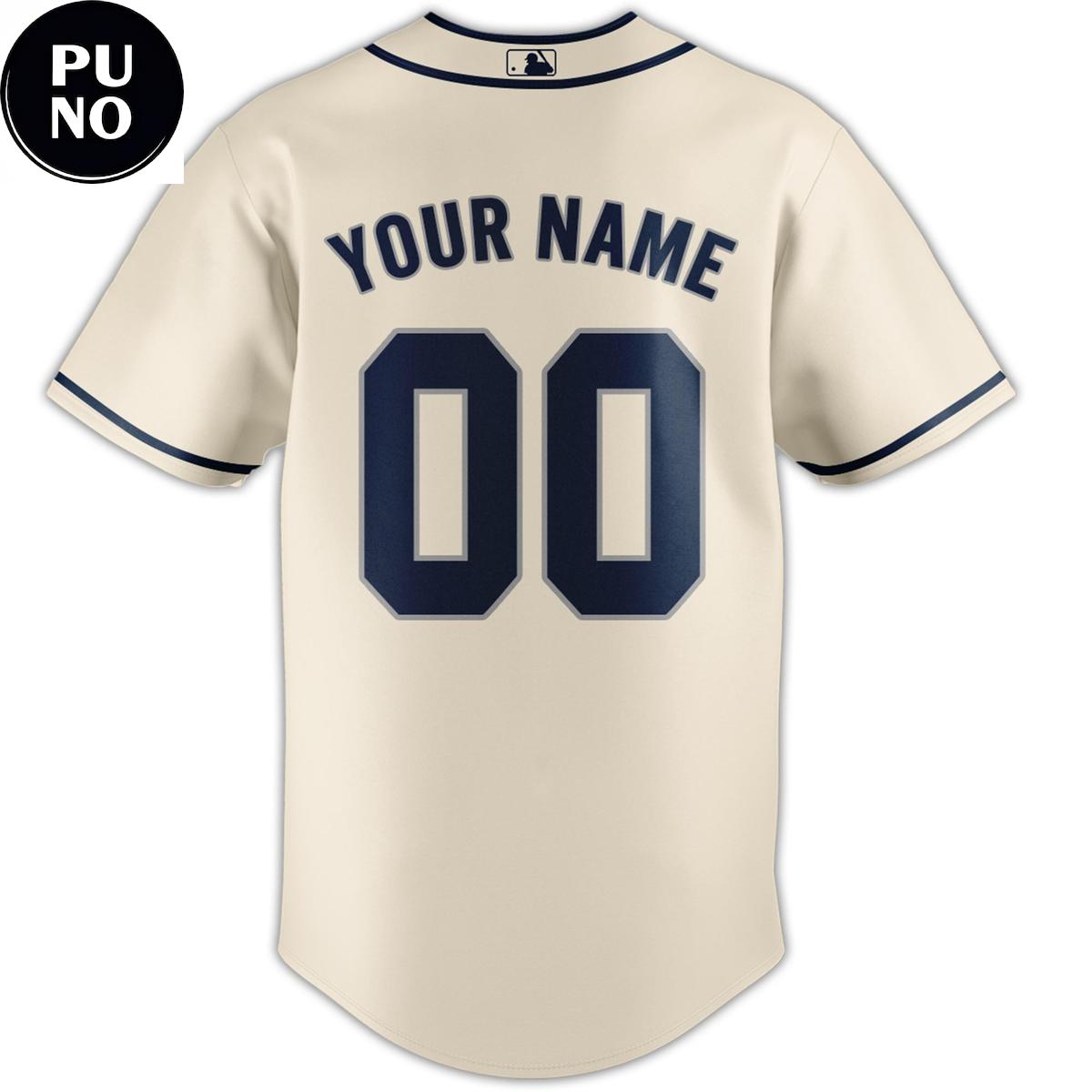 Seattle Mariners Steelheads 2026 Sunday Heritage Cream Personalized Jersey