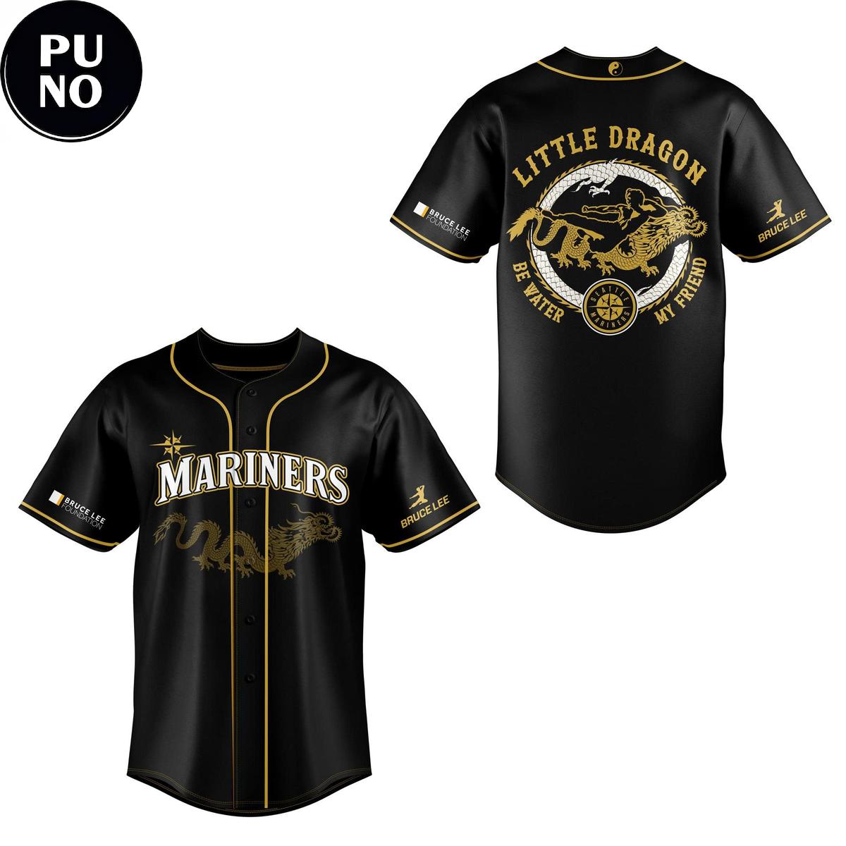 Seattle Mariners x Bruce Lee Foundation 2026 Little Dragon Baseball Jersey