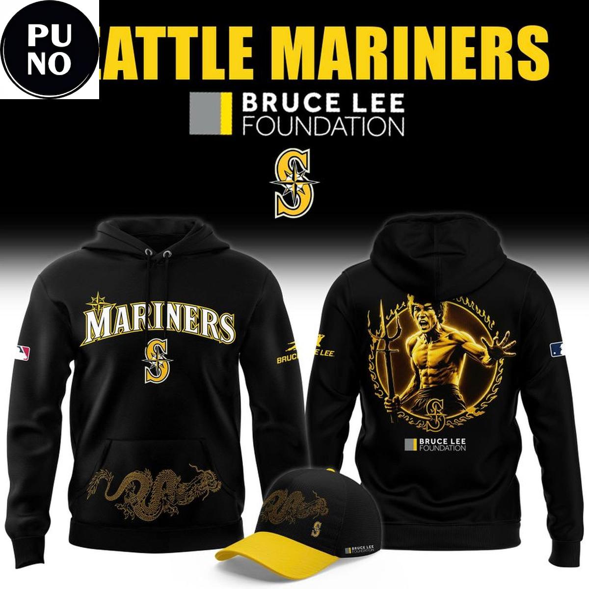 Seattle Mariners x Bruce Lee Night 2026 Hoodie