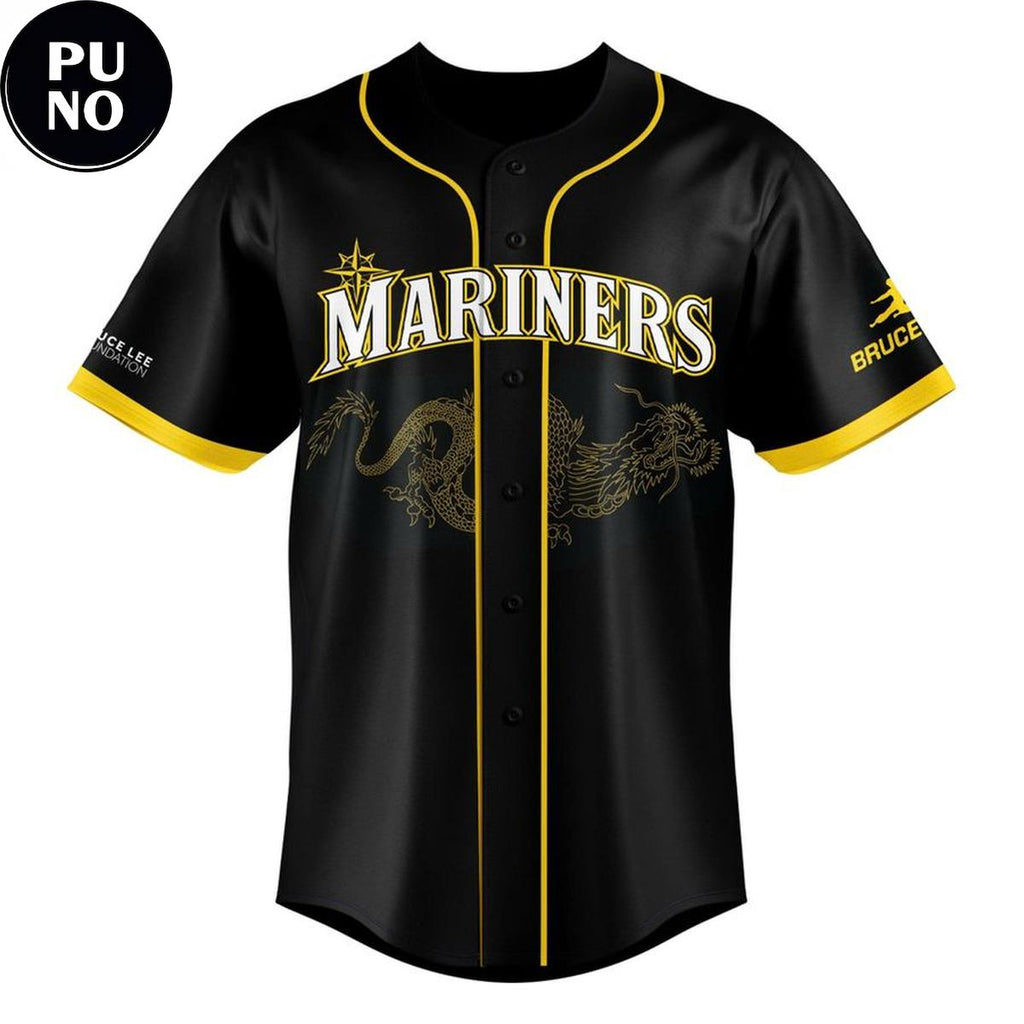 Seattle Mariners x Bruce Lee Night 2026 Personalized Baseball Jersey