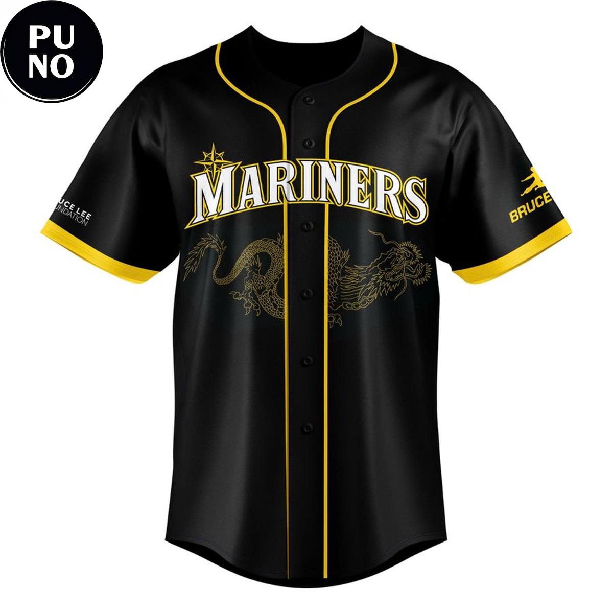 Seattle Mariners x Bruce Lee Night 2026 Personalized Baseball Jersey