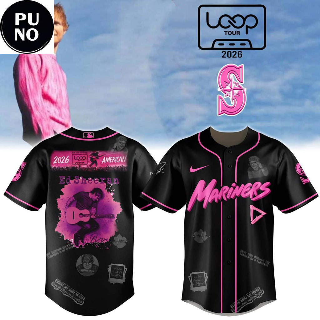 Seattle Mariners x Ed Sheeran The Loop Tour 2026 Baseball Jersey