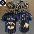 Seattle Mariners x Fourth Wing Night Dragon Moon 2026 Baseball Jersey