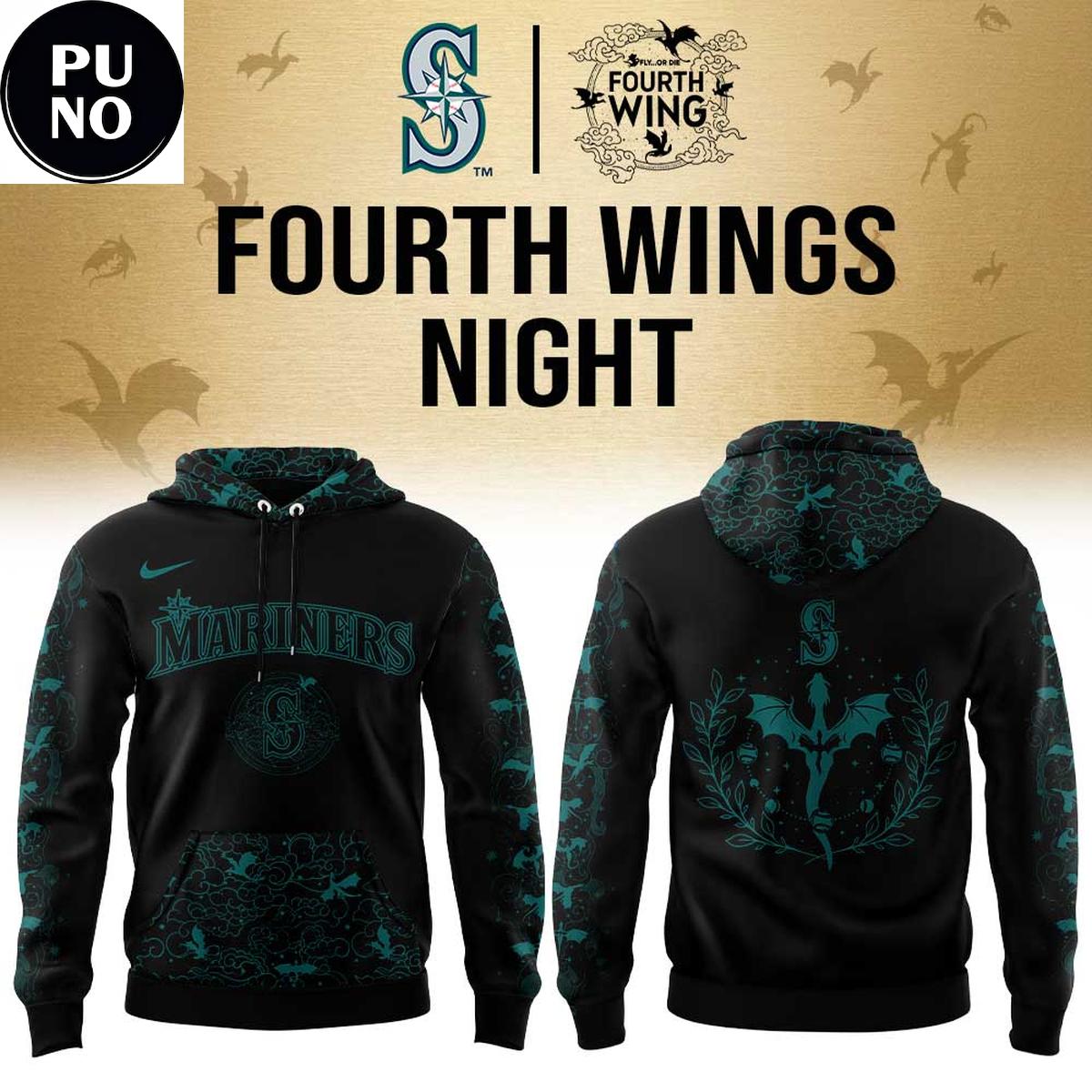 Seattle Mariners x Fourth Wings Night 2026 New Hoodie