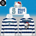 Seattle Mariners x Hello Kitty Day 2026 Horizontal Stripes Hoodie