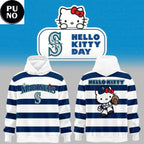 Seattle Mariners x Hello Kitty Day 2026 Horizontal Stripes Hoodie