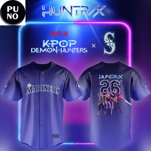 Seattle Mariners x K-Pop Demon Hunters Night 2026 Baseball Jersey