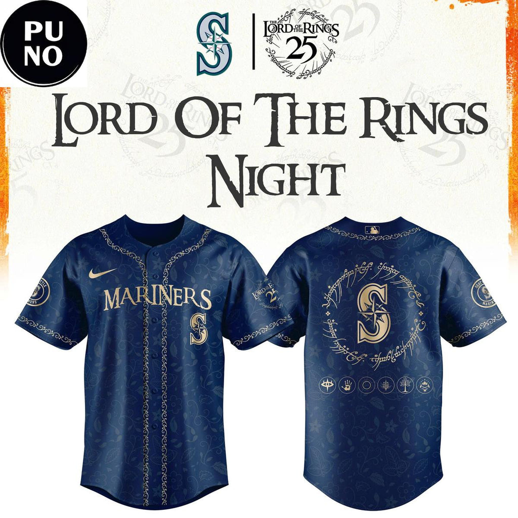 Seattle Mariners x Lord of The Rings Night 2026 Baseball Jersey
