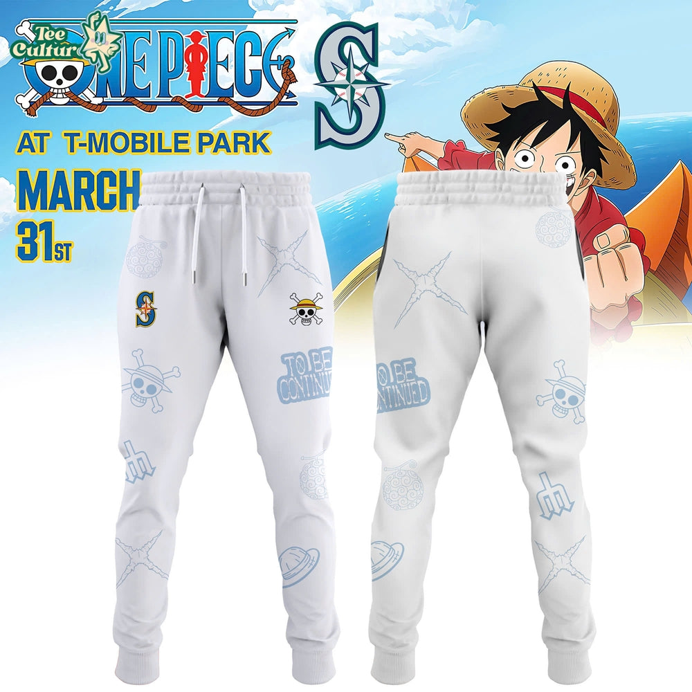 Seattle Mariners x One Piece Night 2026 Special Edition White Hoodie