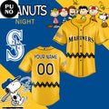Seattle Mariners x Peanuts Night 2026 Best Personalized Baseball Jersey