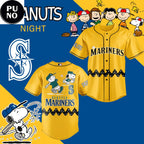 Seattle Mariners x Peanuts Night 2026 Best Personalized Baseball Jersey