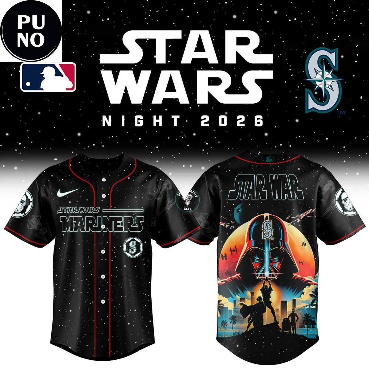 Seattle Mariners x Star War Night 2026 New Baseball Jersey