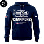 Seattle Seahawks 2026 2 Times Super Bowl Champions NFL Hoodie T-Shirt