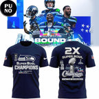 Seattle Seahawks 2026 2 Times Super Bowl Champions NFL Hoodie T-Shirt