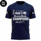 Seattle Seahawks 2026 2 Times Super Bowl Champions NFL Hoodie T-Shirt