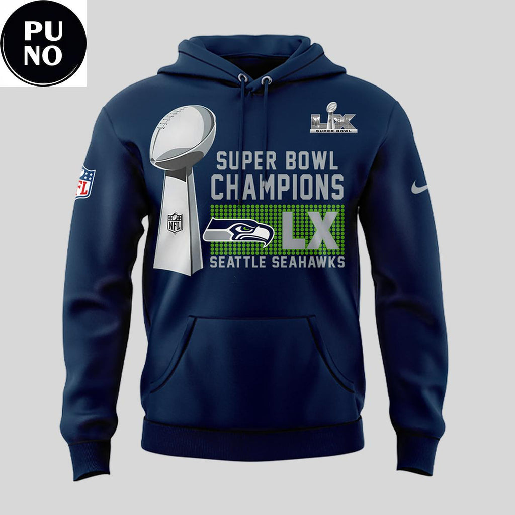 Seattle Seahawks 2026 Super Bowl LX Champions The Whole Squad Hoodie T-Shirt