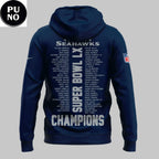 Seattle Seahawks 2026 Super Bowl LX Champions The Whole Squad Hoodie T-Shirt