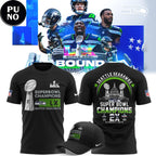 Seattle Seahawks 2x Super Bowl Champions Hoodie T-Shirt