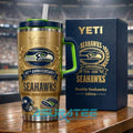 Seattle Seahawks 50th Anniversary Edition YETI Tumbler