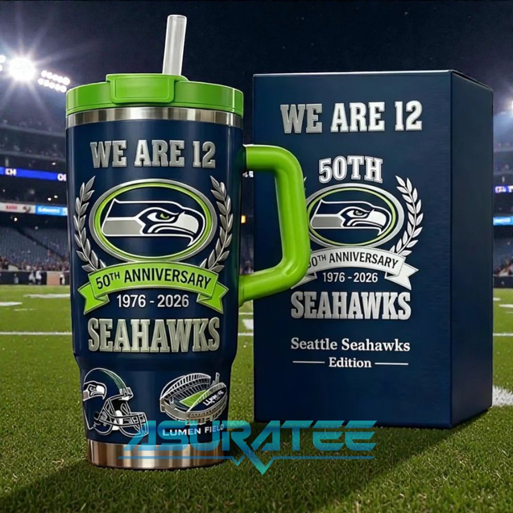 Seattle Seahawks 50th Anniversary Stanley Tumbler