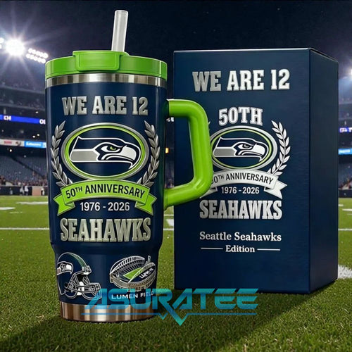 Seattle Seahawks 50th Anniversary Stanley Tumbler