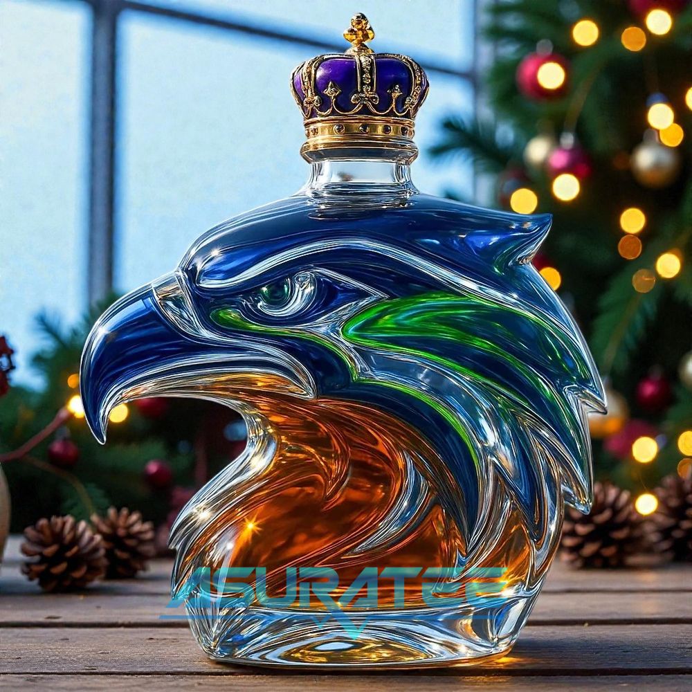 Seattle Seahawks American Football Team Whisky Bottle